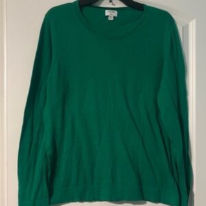 J. Crew Green Lightweight Sweater
